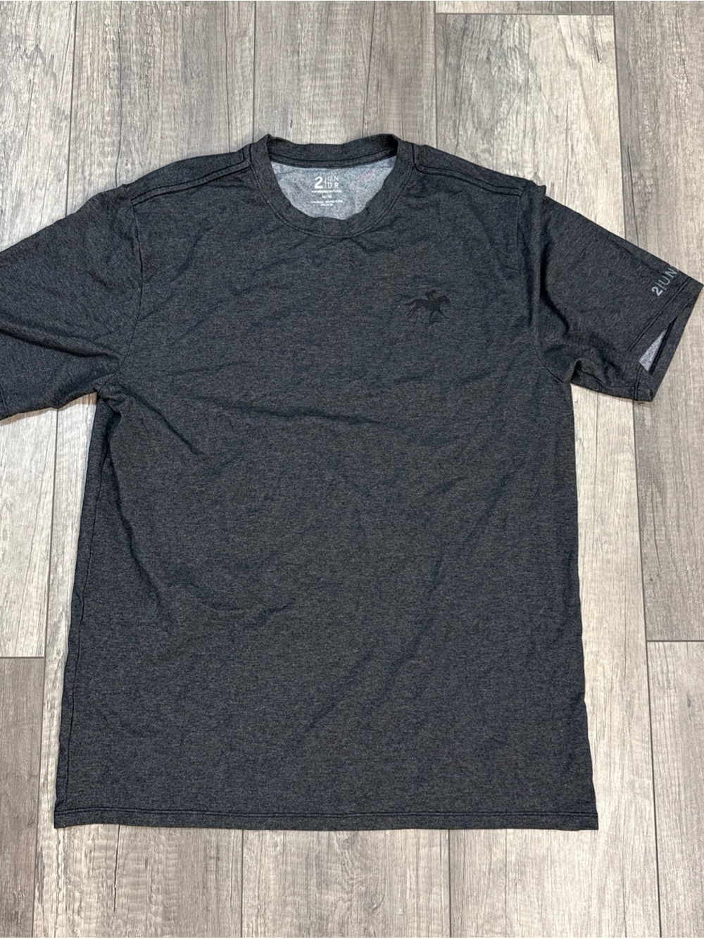 Men's 2UNDR Charcoal Short Sleeve Performance Tee